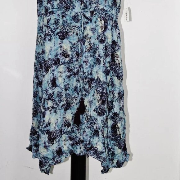 NWT Style & Co Vintage Blue Empire Sharkbite Dress sz L Orig$90+Tax - Picture 4 of 8